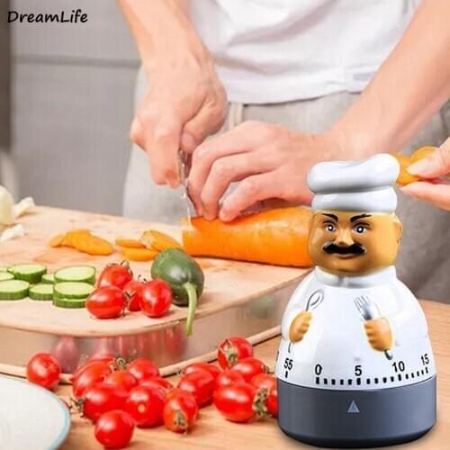 1PC Funny Kitchen Knife Fork Chef Timer Dial Alarm Plastic Clock Electronic Cooking Kitchen Timer Kitchen Accessories Drop Ship