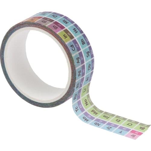 15mm*5m Periodic Table Of The Elements Adhesive Tape DIY Scrapbooking Sticker Tape