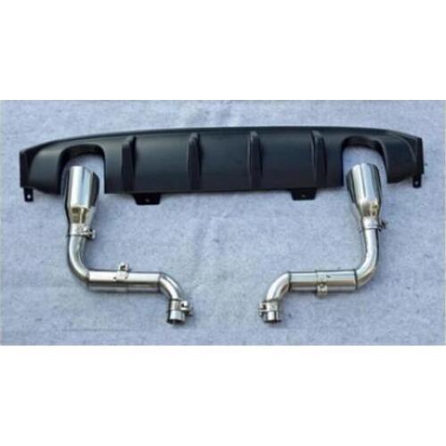 2016 2017 2018 Sport Style Car Rear Bumper Diffuser Spoiler Upgrade Replacement Exhaust Pipe For HONDA CIVIC Sedan 10th Gen