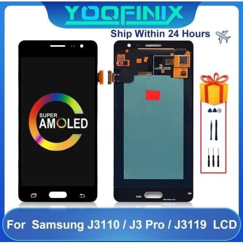 AMOLED For Samsung Galaxy J3 Pro LCD SM-J3110 J327 J3119S J3119 Display LCD Touch Screen Digitizer Display Replacement Parts