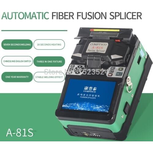 A-81S Green Automatic Fusion Splicer Machine Fiber Optic Fusion Splicer Fiber Optic Splicing Machine