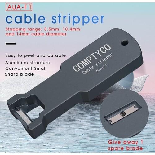 Free Shipping Optical Fiber Tool Longitudinal Stripper AUA-F1 Cable Jacket Slitter 8.5mm 10.4mm 14mm Cable Sheath Cutter Slitter