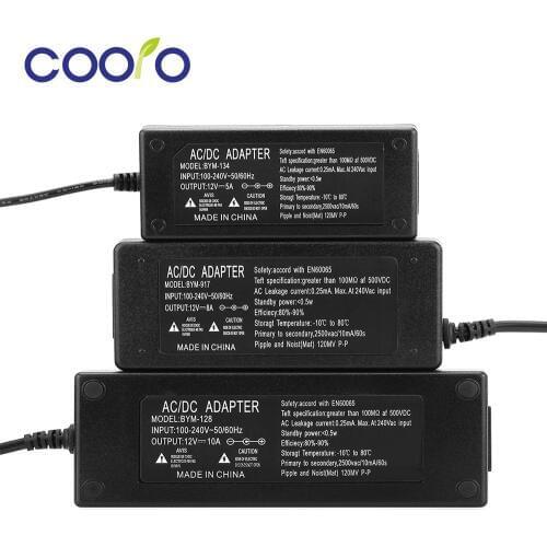 12V 5A/8A/10A Led Power Supply Led Driver Transformer AC100-240V to DC12V Power Adaptor for Led Strip Lights US/UK/EU/AU
