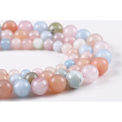 High Quality Popular 6mm 8mm Candy Color Green Charm Natural Stone Beads Loose Spacer Bead For Handmade bracelets Trendy Jewelry