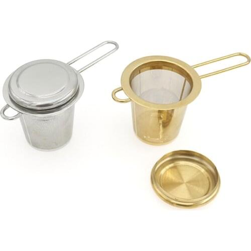 Stainless Steel Tea Filter Foldable With Lid Tea Strainer Tea Filter Tea Infusers