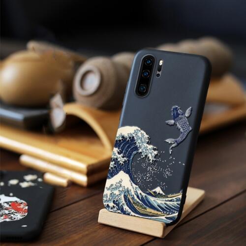 For Huawei Nova 6 5 Pro 5i 4e 4 P30 Pro Lite Case 3D Relief Matte Soft Back Cover for Huawei Nova 4e LICOERS Official Case Funda