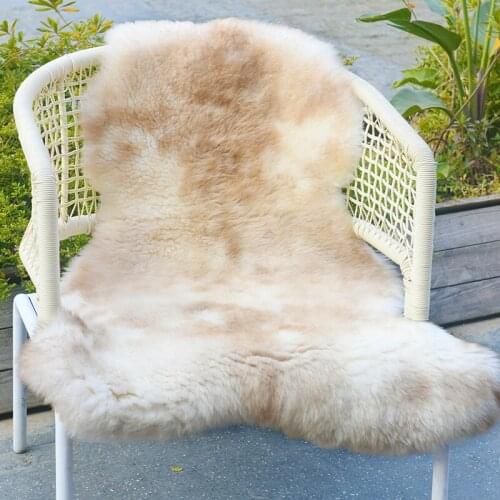 CX-D-151E Luxury Natural Color Real Fur Carpets and Rugs sheepskin Area Rug for Home Decor