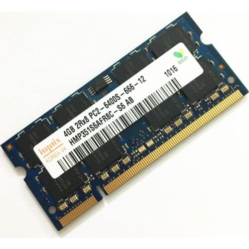 Hynix DDR2 4gb laptop memory 2Rx8 PC2-6400S-666-12 DDR2 ram 200pin 4GB 800MHZ ddr2 rams
