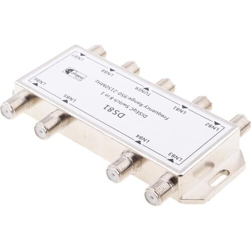FTA Switch 8X1 DiSEqC Satellite Dish for FTA Receiver LNB LNBF