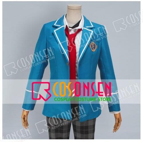 COSPLAYONSEN Ensemble Stars Yumenosaki Mitsuru Tenma School Uniform Cosplay Costume All Sizes