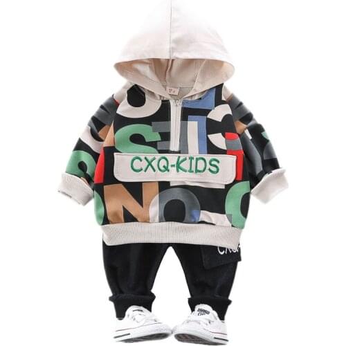 New Spring Autumn Baby Boys Girls Clothes Children Fashion Cotton Hoodies Pants 2Pcs/sets Toddler Sports Costume Kids Tracksuits