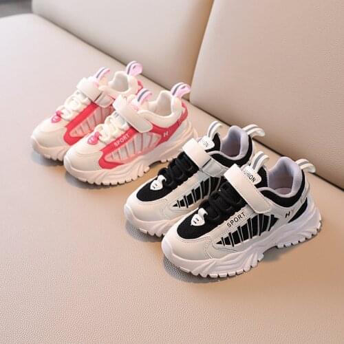 2021 Autumn Baby Fashion Sneakers 1-6 Years Girls Boys Air Mesh Sports Shoes Baby Soft Sole Breathable Outdoor Kids Shoes 21-30