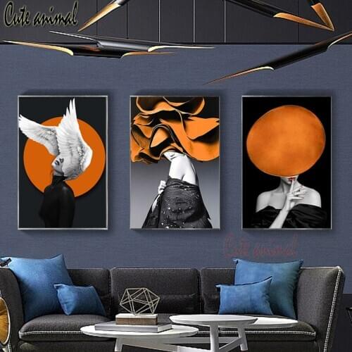 Full Square/Round Drill 5D DIY Diamond Painting Sexy Beauty Diamond Embroidery Cross Stitch 3 PCS Decor Nordic Abstract Figure