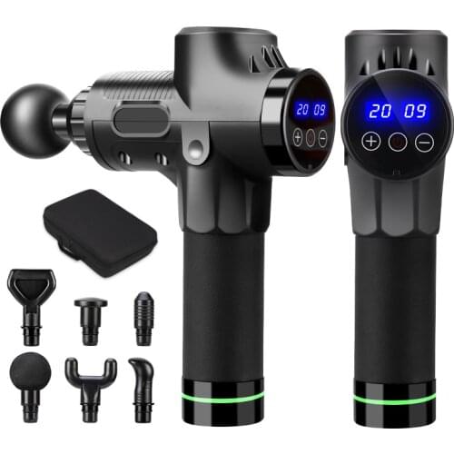 Professinal Massager Gun High Frequency Muscle Relax Body Relaxation Electric Massager LCD Display Slimming Shaping Pain Relief