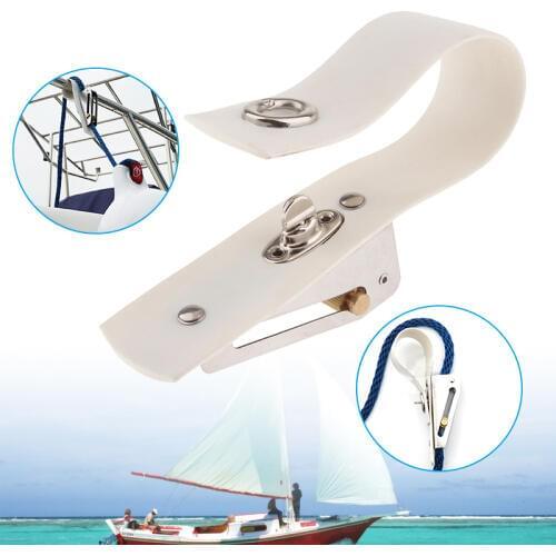 6.3 Inch Boat Fender Adjuster Marine Rope Adjuster Metal Buckles PVC Mounting Band For Yacht Speedboat Boat Accessories Marine