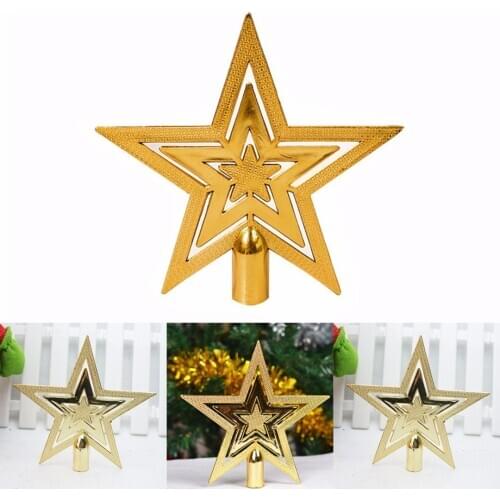 Christmas Star Tree Topper Home Party Holiday Xmas Ornament Decoration Gift