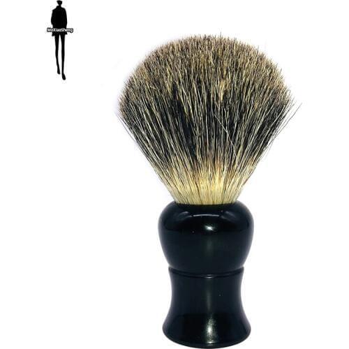 Beard Brush Mane Soft And Comfortable Brush Head Multifunctional Available Makeup Brush Light Shaving Brush Pure Resin Handle