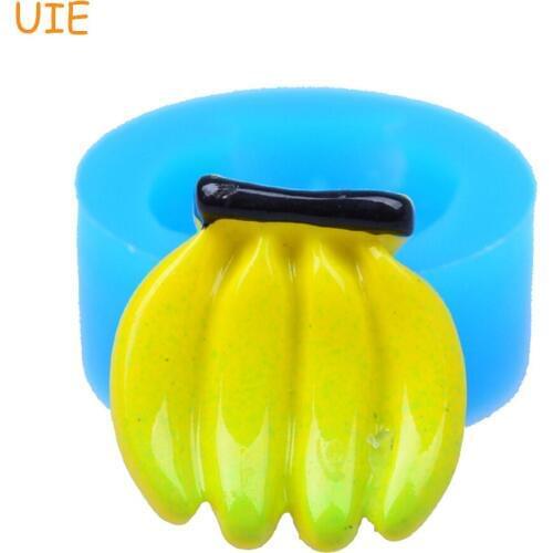 SYL040U 20.5mm Banana Silicone Mold - Fruit Mold Sugarcraft, Cake Decorating, Resin Polymer Clay, Gum Paste, DIY Handmade Mold