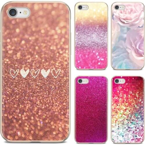 For Samsung Galaxy J1 J2 J3 J4 J5 J6 J7 J8 Plus 2018 Prime 2015 2016 2017 EU Silicone Cover Love PINK Glitter Flowers Pattern