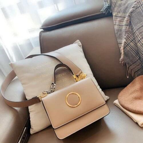 High-quality female bag, leather and leather cross-body bag, large-capacity shoulder bag, luxury quality, European and American