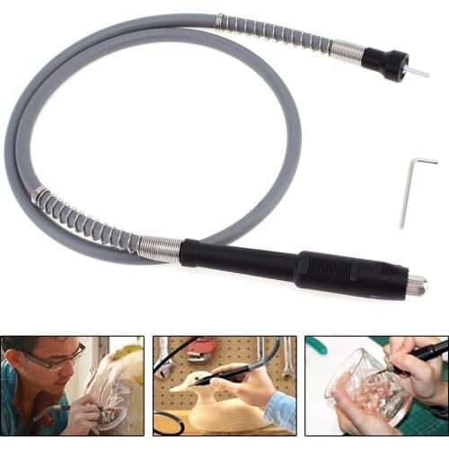 Universal Flexible Flex Shaft with Keyless Chuck 1/8 inch 3.175mm Connectors for Electric Grinder Rotary Power Tool Accessories