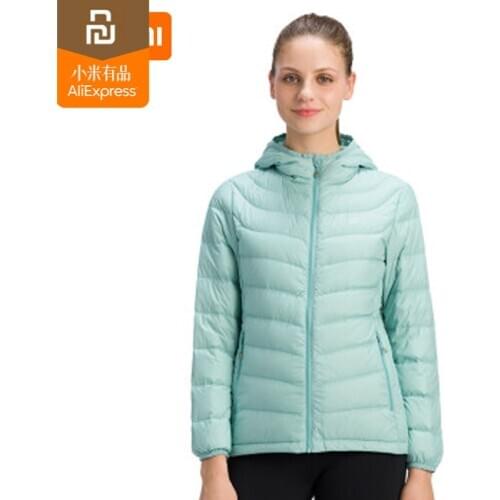 Youpin youpin outdoor lightweight down jacket men and women short slim hooded warm down jacket water repellent jacket