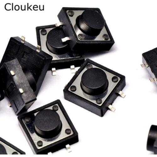 10Pcs 12*12*8 12x12x8H 8MM Touch micro switch Push button switch
