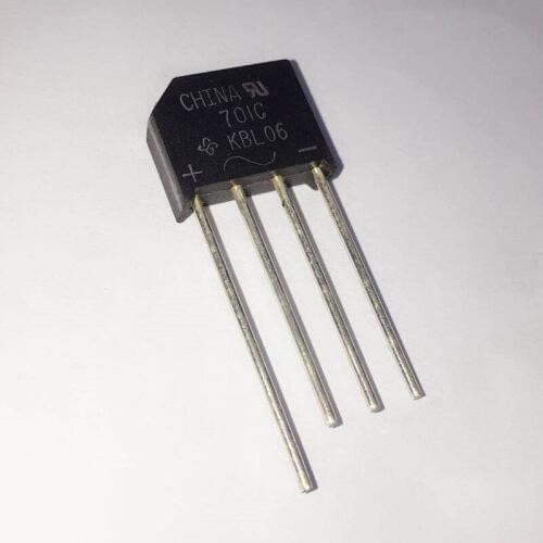 20pcs KBL06 KBL06-E4/51 Silicon rectifier full bridge 4A 600V row bridge ZIP-4 new original