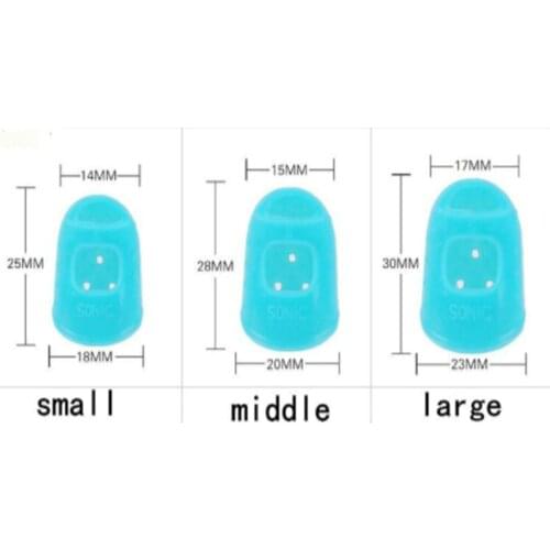 3size Silicone Thimble Tip Hollowed Out Breathable Freely For Withnail Diy Sewing Needlework Accessory Colors Random Color Send
