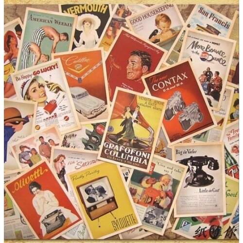 32 pcs Europe Poster Cards Collector Retro Nostalgia Postcards Cartoon card Carte Postale Office School Supplies