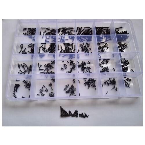 720pcs M1/M1.2/M1.4/M1.5/M1.7 Cross Round Head Self Tapping Screw Assortment Free Shipping