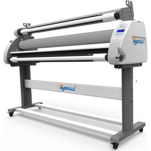 Automatic Laminator Machines 63" Wide Format Paper Canvas Laminator Roll to Roll Vinyl Sticker Laminating Machine
