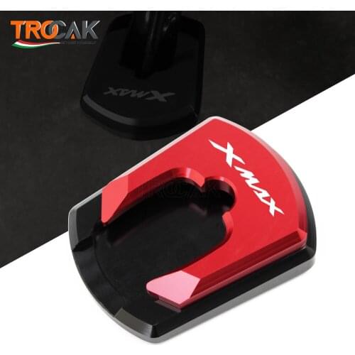 XMAX For Yamaha XMAX 300 xmax300 2017 2018 2019 Motorcycle Side Stand Enlarger Parking Kickstand Enlarge Plate CNC Accessories