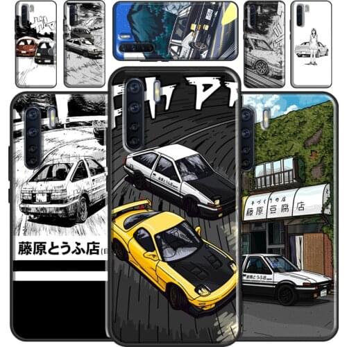 Initial D Drift Car Case For OPPO Reno2 Z Find X3 Pro A3S A5S A15 A52 A72 A83 A91 A93 A5 A9 A31 A53 2020 Cover