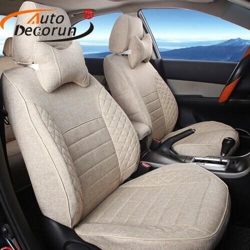 AutoDecorun Custom Linen cover seat for toyota sienna 2019 accessories car seat covers set cars cushion seat protectors 27-30PCS