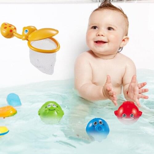 Bath Toy Baby Float Water Classic Bathing Swimming Educational Toys For Children Plastic Fish Animal Funny Game For Children