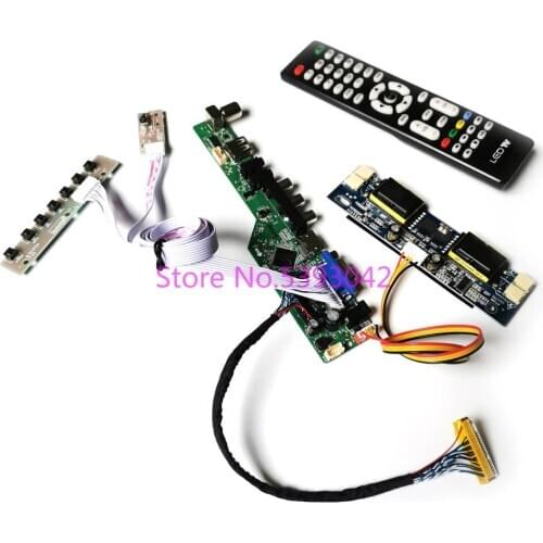 For LM170E01 (A5)(NC)/(A5)(NH)/(A5)(NJ)/(A5)(NQ) 4CCFL analog TV Remote USB+VGA 1280*1024 LVDS 30-Pin controller board kit