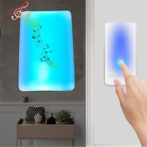 Motion Sensor Video Doorbell 7 Color Lights Flash Music Doorbell Home Wireless Elderly/Deaf Men Door Bell