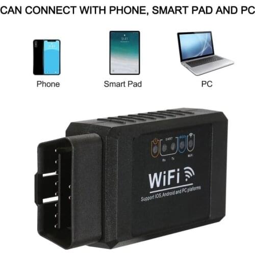 ELM327 V1.5 WIFI OBD2 Scanner ELM 327 V 1 5 wifi OBD 2 OBD2 Car Auto Diagnostic Tool ODB2 OBDII Code Reader For Android/IOS