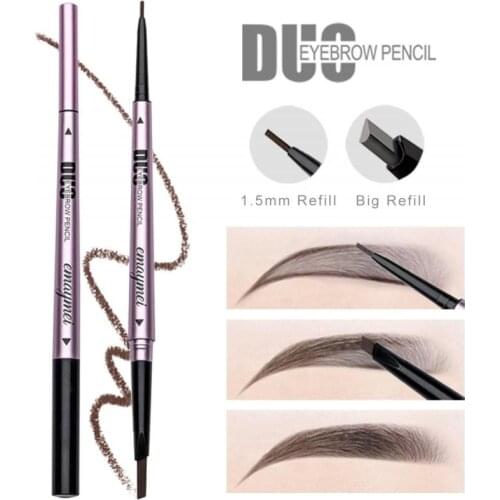 Eyebrow Pencil Waterproof And Sweat-proof Natural Non-marking Eyebrow Powder Double-headed Eyebrow Pencil TSLM1