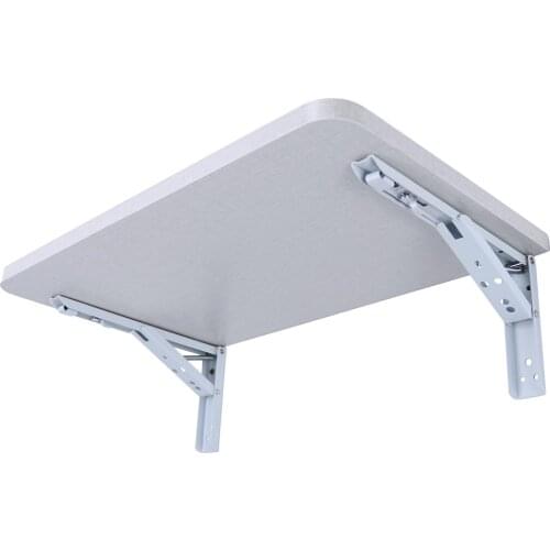 2PCS,10 Inch to 16 Inch Cheap Heavy Duty Stainless Steel Folding Desk Table Wall Mount Movable Hanging Angle Shelf Brackets