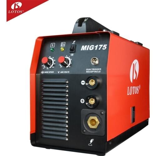 LOTOS MIG175 Good quality double pulse 200 amp mig welder mig tig welder aluminum wsme 200 welding machine no gas