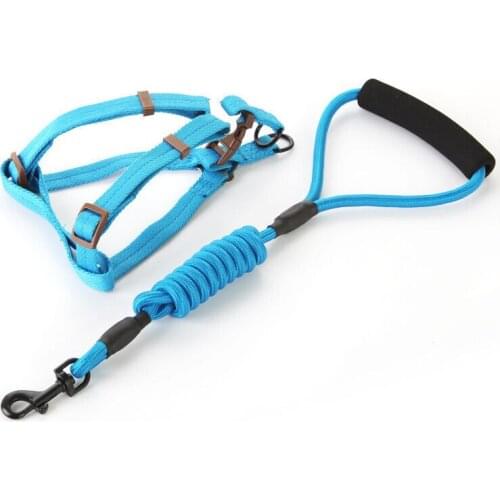 High Quality Nylon Pet Dog Leash Harness Lead Set Puppy Vest For Small Large Dogs Pets Animals Supplies 5 Colors S-XL