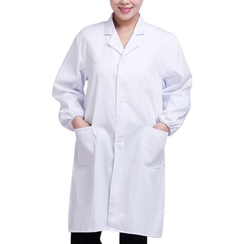 New White Lab Coat Doctor Hospital Scientist School Fancy Dress Costume for Students Adults SCI88