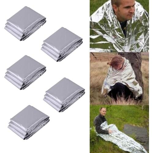 First aid emergent blanket fish hunt hike survive thermal warm heat rescue outdoor foil keep mylar kit camp space lifesave climb