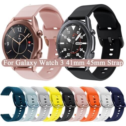 For Samsung Galaxy Watch 3 45 41mm Strap smart watch band for Galaxy watch 3 Replaceable Sport watch strap Bracelet Watchband
