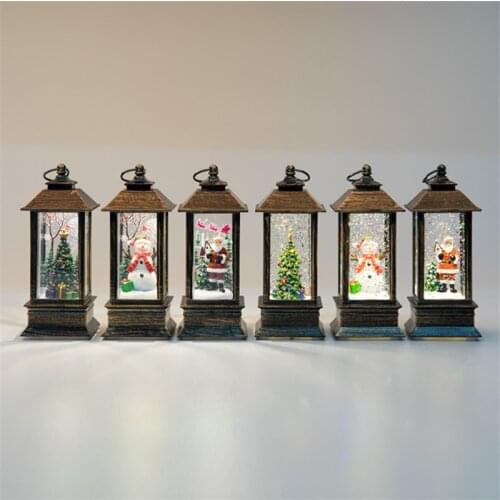 Natal 2021 New Year Christmas Tree Snowman Night Light Decoration LED Christmas Tree Pendant Small Oil Lamp Christmas Decoration