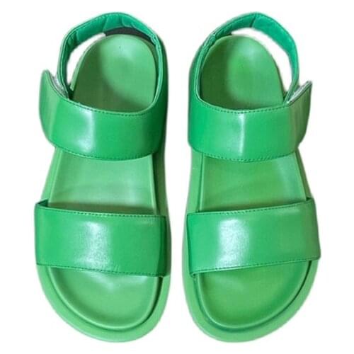 Sandals Women In Summer Sheep Skin Upper High Quality Comfortable Leisure Classical Simple Designed Shoes Dress and Trousers