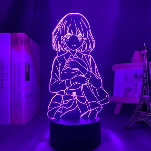 3d Led Light Anime Saekano How To Raise A Boring Girlfriend for Bedroom Decor Night Light Kids Brithday Gift Manga Table 3d Lamp