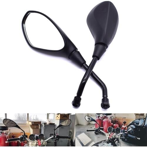 Universal 10mm motorcycle motocross ATV Off-road rearview mirror For Yamaha FZ6 FZ1 FAZER FZ6R FZ8 XJ6 MT-07 MT-09 BMW F800GS